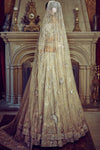 The Autumn Antelope Aged Gold Lehenga