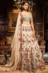 The Royal Satire Ekru Lehenga