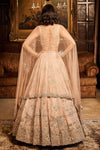 The Moroccon Pink Flamingo Landscape Lehenga
