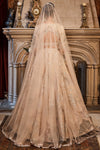The Wild Ocean Ekru Lehenga