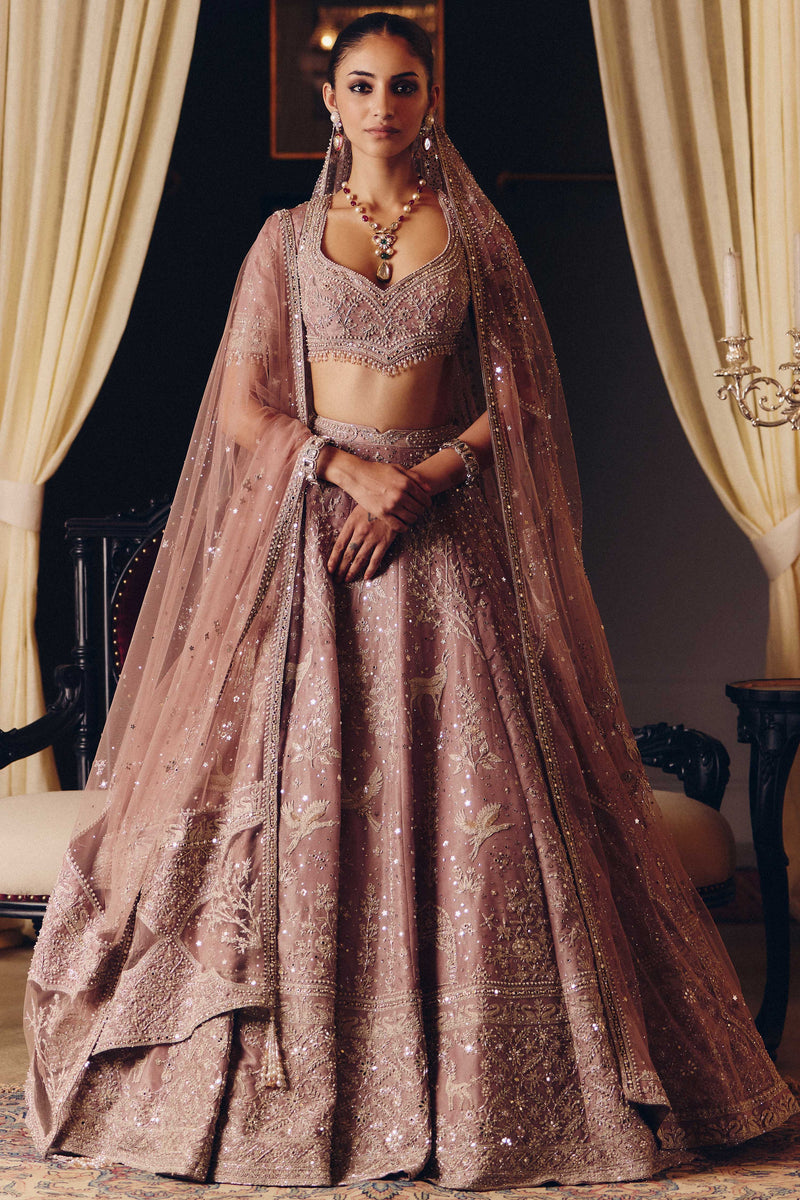 The Tara Lehenga in Tissue