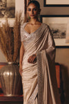 The Three Graces Silk Mukaish Saree