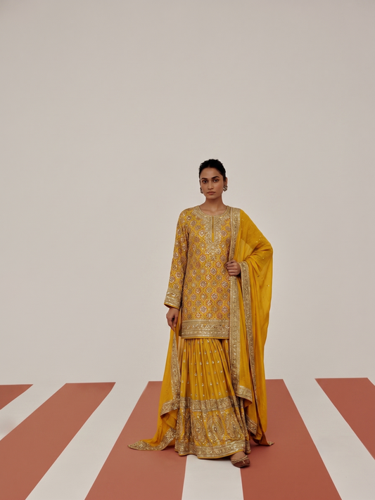 THE ARCHIVAL SAPPHIRE SHARARA SET