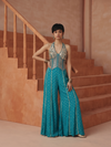 EMERALD ROGUE EMBROIDERED SHARARA SET