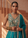 EMERALD ROGUE EMBROIDERED LEHENGA SET
