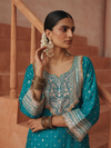 EMERALD ROGUE EMBROIDERED SHARARA SET