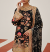 NOIR ECLAT EMBROIDERED PALAZZO SET