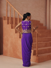 AMETHYST ATELIER EMBROIDERED DRAPED SET