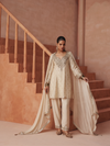 CELESTIA IVORY MIST EMBROIDERED KURTA SET