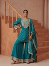 EMERALD ROGUE EMBROIDERED SHARARA SET