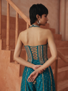 EMERALD ROGUE EMBROIDERED SHARARA SET