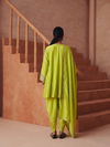 CELESTE LIME EMBROIDERED KURTA SET