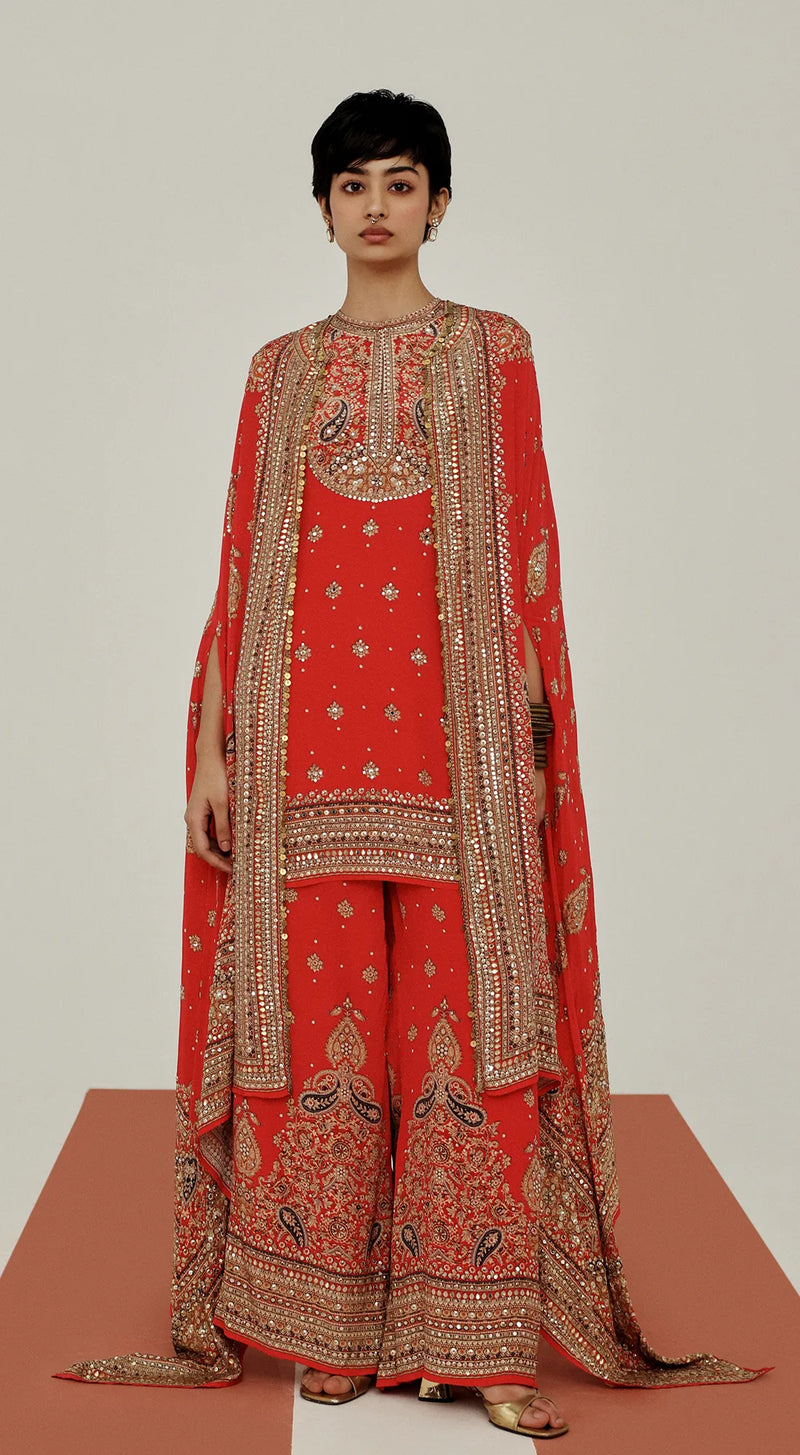 THE IMPERIAL SCARLET CAPE SET