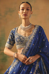 The Electric Peony Lehenga