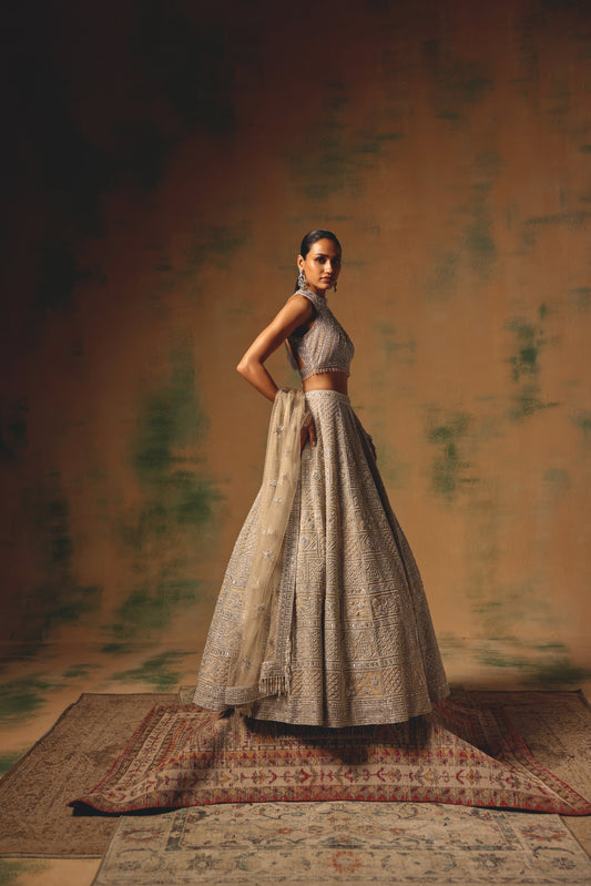 The Amber Dusk Lehenga