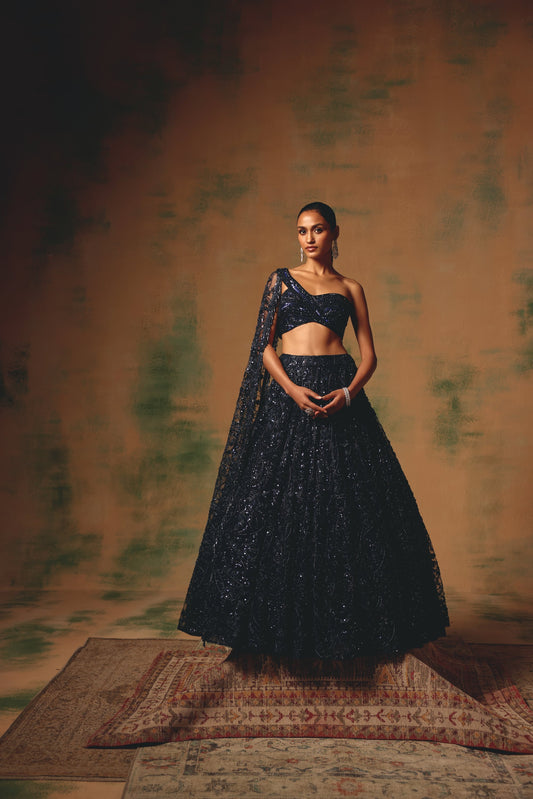 The Waltz of Midnight Lehenga