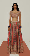VERMILION ELAN EMBROIDERED LEHENGA SET