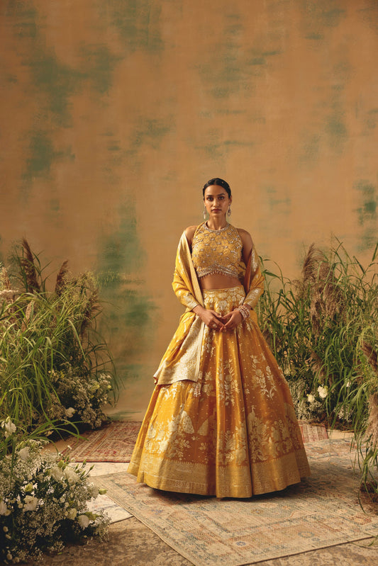 The Embers of Marigold Lehenga