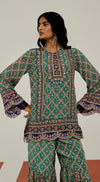 THE SAPPHIRE PRISM SHARARA SET