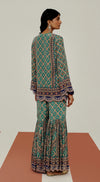 THE SAPPHIRE PRISM SHARARA SET
