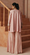 ELAN ROSE EMBROIDERED SHARARA SET