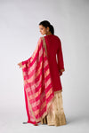 Pink Zari Work Sharara Set