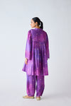 Purple Banarasi Silk Co-ord Set