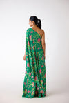 Green Chiffon Embroidered Sharara Set