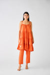 Orange Cotton Silk Co-ord Set