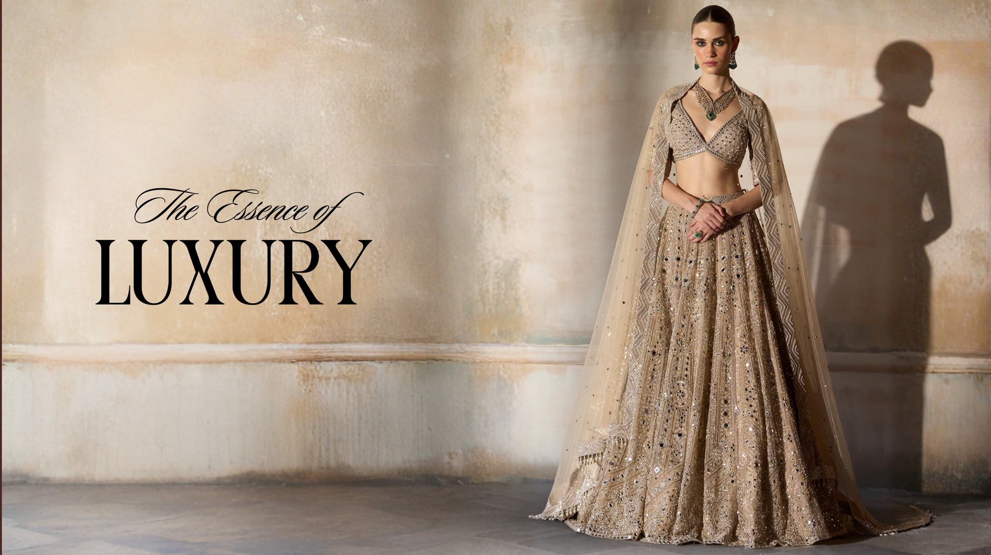 siya fashion dress Rooted in tradition, radiating in style. Falling in love with the intricate Pichwai storytelling and the timeless gleam of Gotta Patti work on this stunning Siya ensemble. A masterpiece crafted for