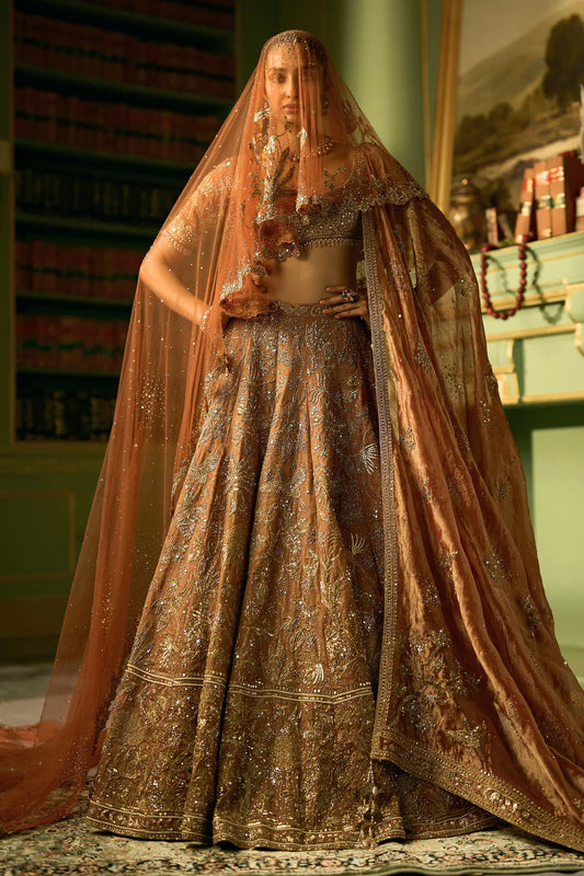 The Royal Savannah Apricot Lehenga