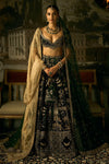 The Royal Wanderlust Forest Green Lehenga