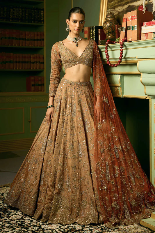 The Pine Landscape Lehenga