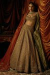 The Vintage Golden Jadao Lehenga