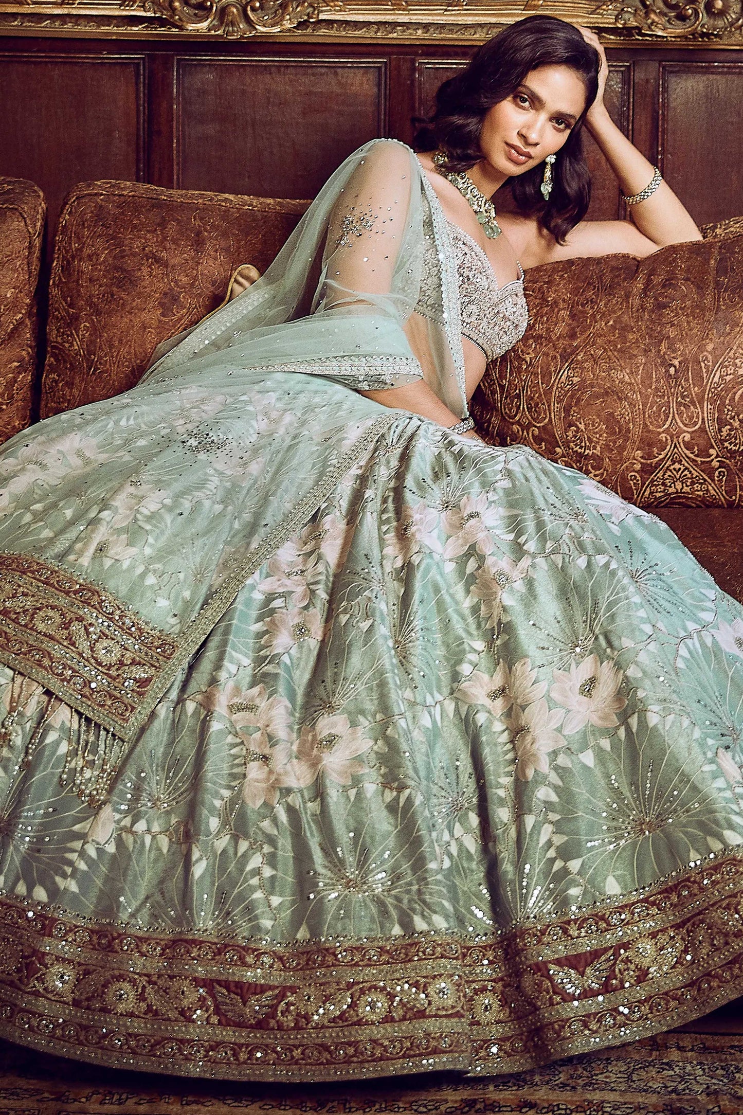 The Morbagh Jade Lehenga