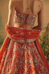 The Saffron Mirage Lehenga