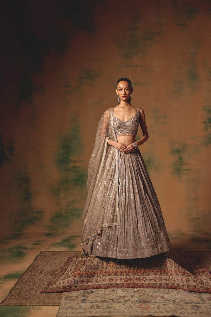 The Champagne Glow Lehenga