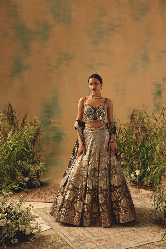 The Wild Fern Lehenga