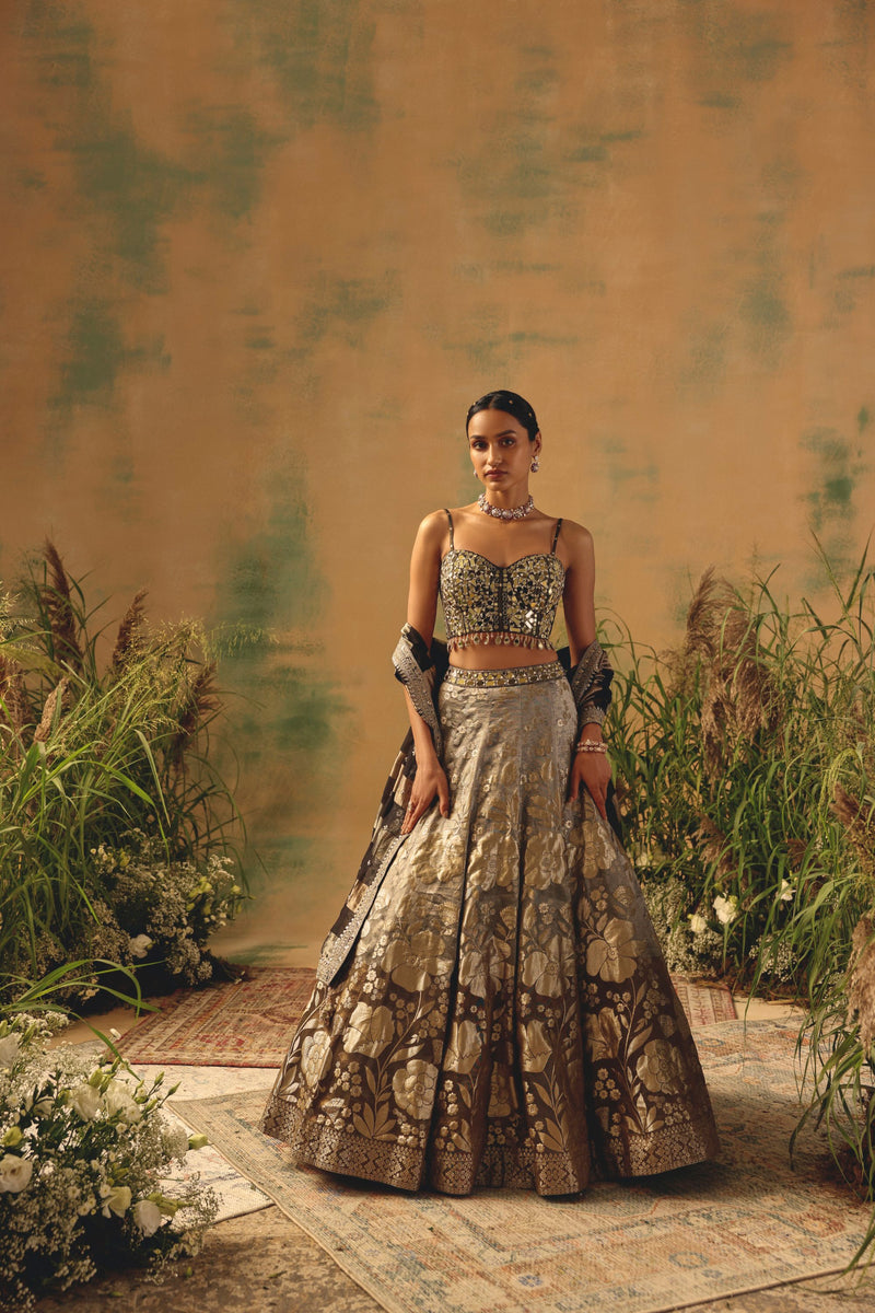 The Wild Fern Lehenga