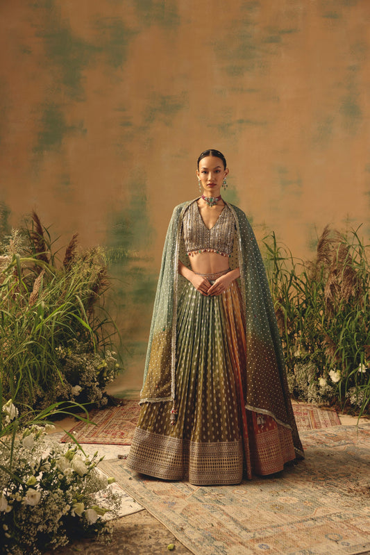 The Haldi Forest Lehenga
