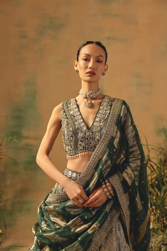 The Olive Blush Lehenga