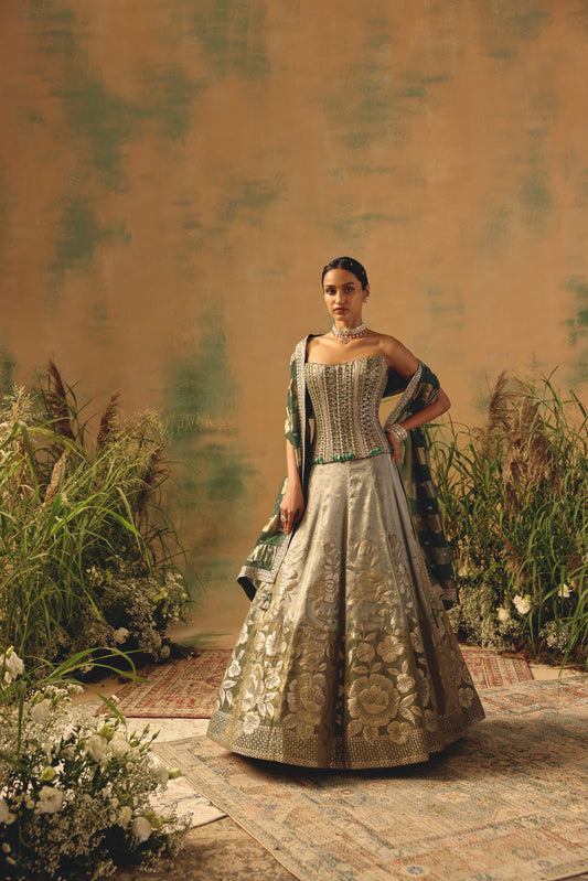 The Sage Bloom Lehenga