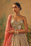 The Ivory & Ember Corset Lehenga