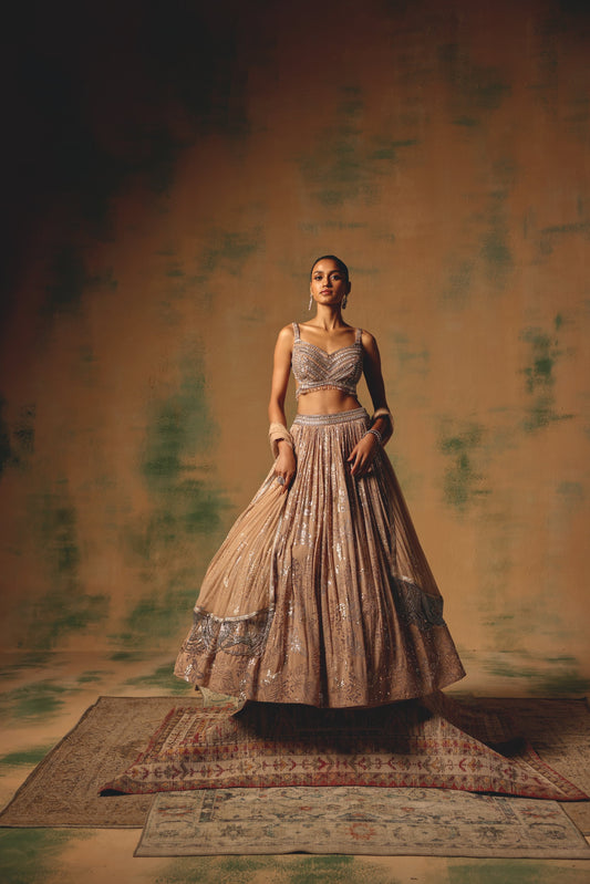 The Desert Orchid Lehenga