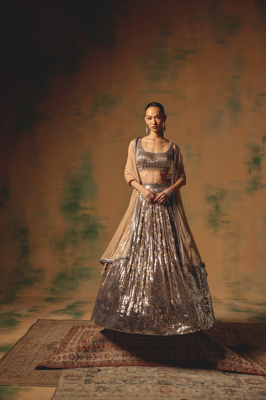 The Desert Drift Lehenga