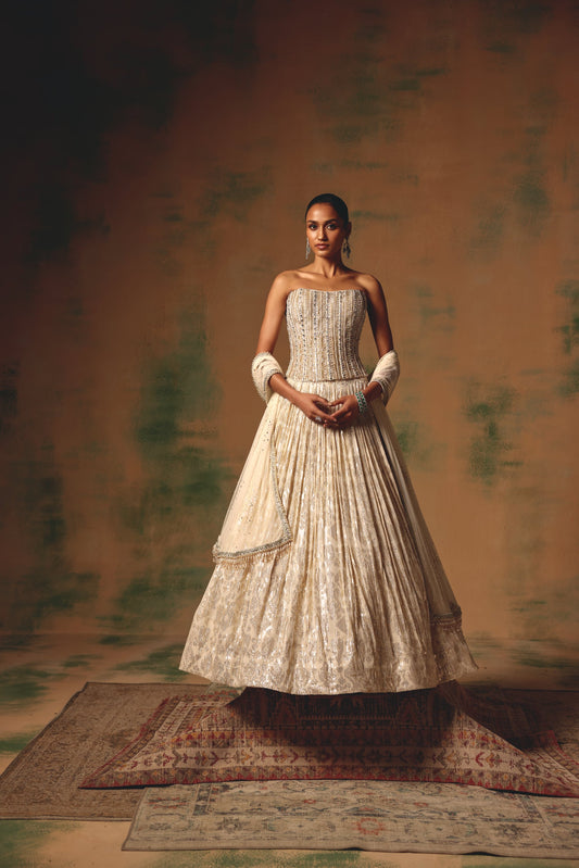 The Morning Dew Corset Lehenga