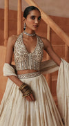 PEARL ELISE EMBROIDERED LEHENGA SET